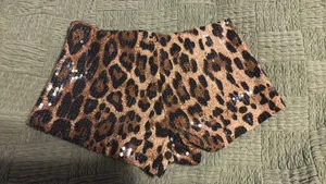 Edikted Sequin Shorts Micro Leopard thumbnail 3