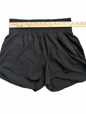 Women's Black Performance Running Shorts thumbnail 3