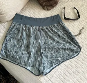 Spanx pull on grey lined brief running casual athletic workout shorts XL thumbnail 1