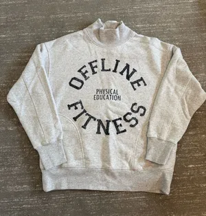 OFFLINE by Aerie Mockneck Gray Size XXS thumbnail 1