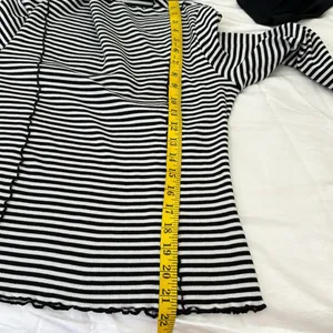 Stockholm atelier Striped Exposed Seam Boat Neck Top Sz thumbnail 9