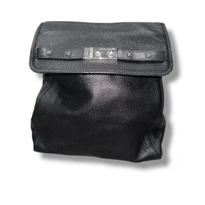 Michael Kors‎ Black Leather Mini Backpack Studded Convertible Bag Purse thumbnail 2