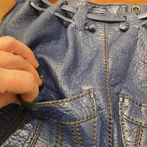 Lucky Brand Dark Blue Leather Shoulder bag thumbnail 4