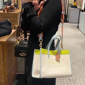 COACH Field Tote 30 In Colorblock With Coach Badge C0777 thumbnail 5