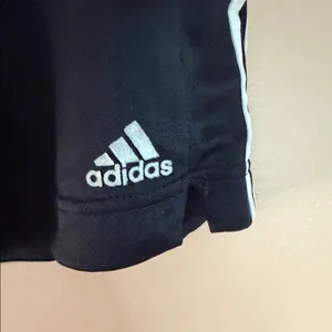 adidas Black Shorts with White Side Stripes thumbnail 3
