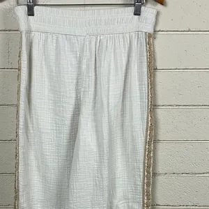 Aerie White Wide Leg Pants size M thumbnail 10