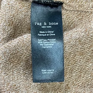 Rag And Bone Alnai Sweater Dress Size M Cotton Cashmere Tie Waist Quiet Luxury thumbnail 8