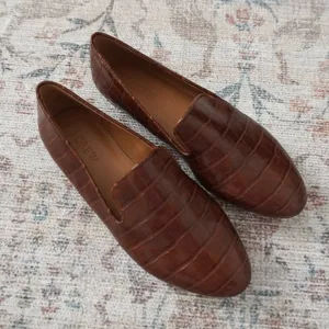 J. Crew Crocodile Embossed Loafers thumbnail 2