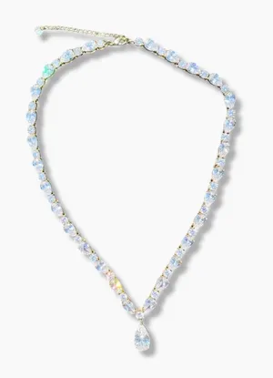⚜️💎 New Pavoi 18” 14K Yellow Gold Plated Clear Sparkling Cubic Zirconia Crystal Pendant Tennis Necklace 💎⚜️ thumbnail 1