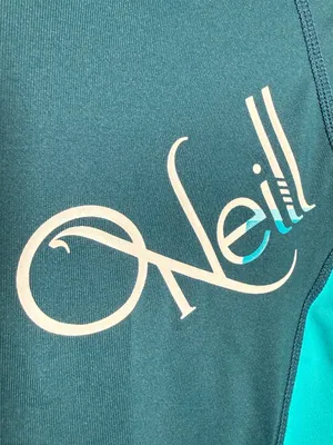 O'Neill Women's Long Sleeve Teal Rash Guard Medium thumbnail 3