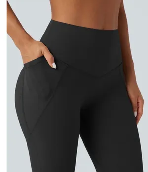 Halara High Waisted Full Length Yoga Leggings Black Size M Workout Athleisure thumbnail 1