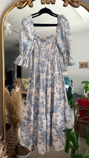 Nothing fits but Kiko blue tolie midi dress size 6 thumbnail 1