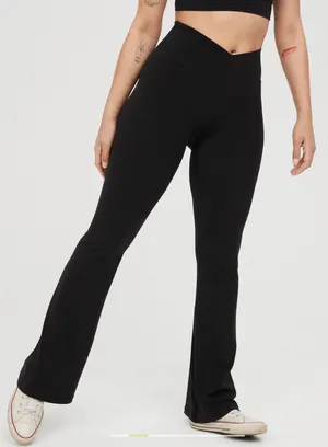 Aerie Flare Crossover Flare Leggings thumbnail 1