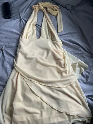 Yellow mini dress thumbnail 1