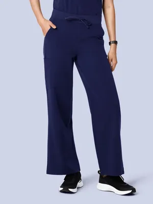 Wide-Leg Women's Pants in Navy - Comfortable Everyday Style thumbnail 7