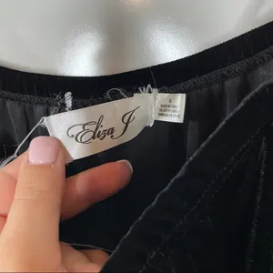 Eliza J Velvet Mini Dress‎ HAS FLAWS thumbnail 3