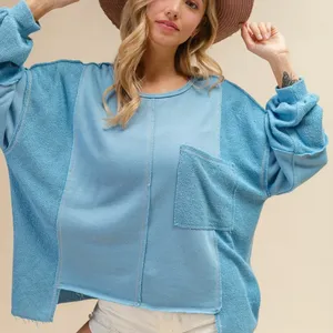 BiBi Oversized Pocket‎ Front Sweatshirt Size L thumbnail 10