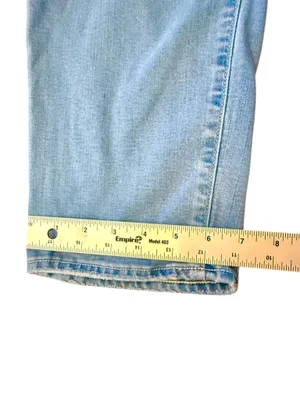 PAIGE Hoxton Slim Crop Jeans Women’s Sz 32 Light Wash High Rise Straight Ankle thumbnail 11