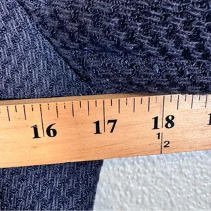 Vince Navy Blue Tweed Asymmetrical Zip Blazer Jacket Womens XS Preppy Classic thumbnail 5