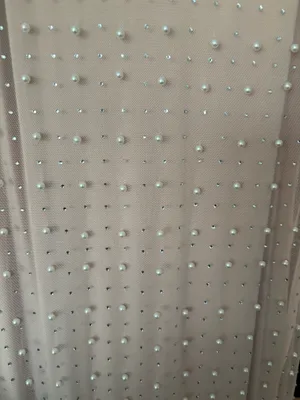 Pearl and Rhinestone Sheer Dress thumbnail 3