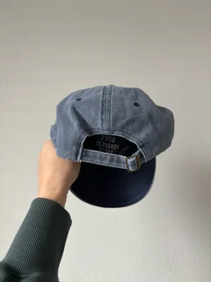 Denim “don’t forget to smile” hat Blue thumbnail 4