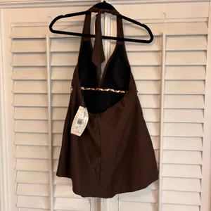 White Stag Brown Braided One Piece‎ Swimsuit Size Large thumbnail 2