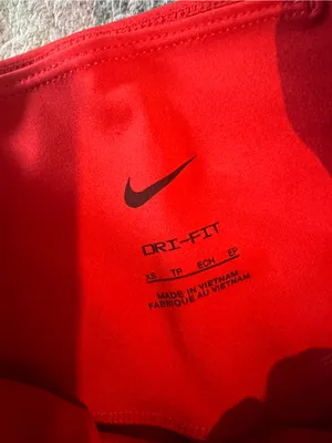 Nike Red Athletic Tights with Black Swoosh thumbnail 7
