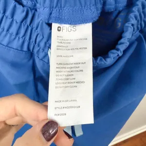 FIGS Zamora Jogger Scrub Pants XXS Winning Blue Joggers EUC thumbnail 6
