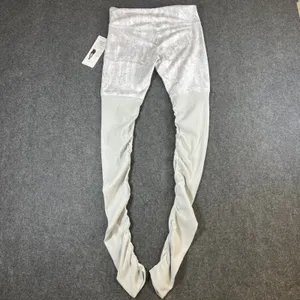 Alo‎ Yoga Goddess Ribbed Legging Vapor Python Glossy Grey White Snakeskin Medium thumbnail 10