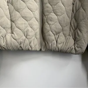 Lululemon Quilted Bomber Jacket Women’s 2 Riverstone Sage Green Cropped LW3HFMS thumbnail 5