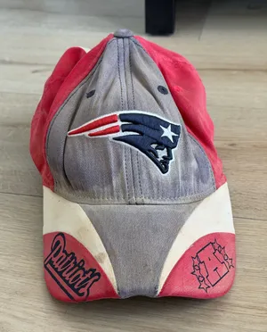 New England Patriots NFL Team Apparel Baseball Cap with Logo and Embroidered Det thumbnail 1