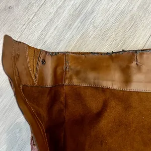 Brown Suede Knee-High Boots with Embroidered Pattern by Gianni Bini thumbnail 9