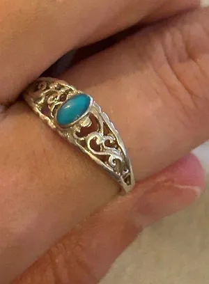 925 sterling silver ring band size 8.5 lot c22 thumbnail 1