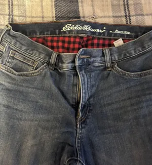 Eddie Bauer Flannel Lined Boyfriend Jeans thumbnail 3