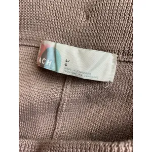 Urban Outfitters Mauve‎ Brown Linen Blend Pleated Knit Sweater Pants Large thumbnail 5