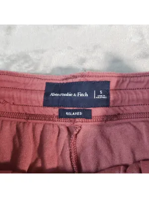 Abercrombie & Fitch Women's Mauve Sweat Shorts S Relaxed Drawstring thumbnail 3