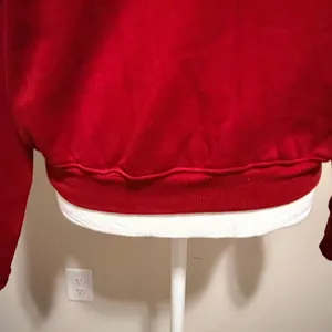 NWT SKIMS SOLD OUT RARE women cotton fleece classic Crewneck sz medium in brick thumbnail 5