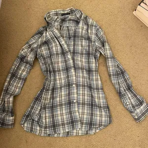 Blue Plaid Button-Up Shirt thumbnail 1