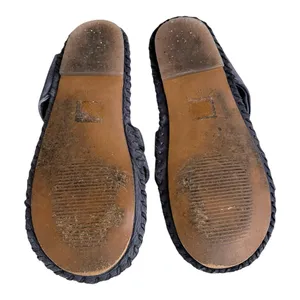 Free People Leather Bailey Slip-On Sandals Navy Size 7.5 thumbnail 7
