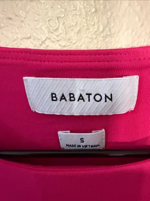 Babaton Contour Crop Top Hot Pink Size Small thumbnail 4