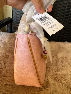 NWT Coach Gold Powder Pink Teri Shoulder Bag Signature with Charms CEA20 2026 thumbnail 2