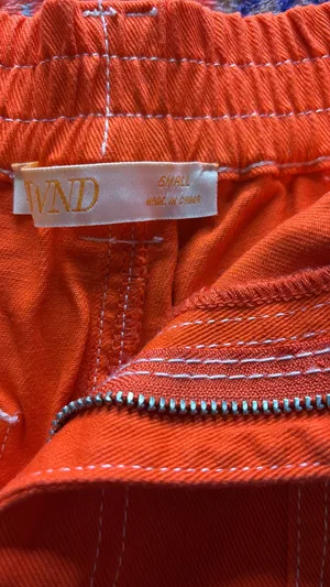 orange cargo shorts thumbnail 3