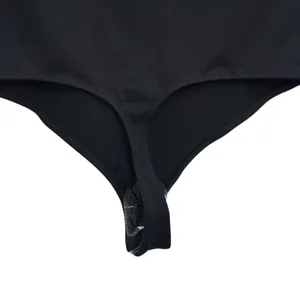 Free People Intimately Black Jersey Knit‎ Long Sleeve Thong Bodysuit Top Size S thumbnail 4