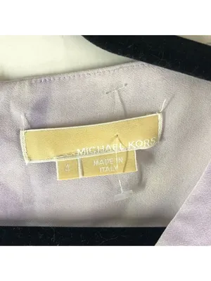 Michael Kors Sheath Dress Twist Front Tie Dye Purple Made in Italy 4 thumbnail 4
