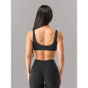 Alphalete Olivia Sculpt Bra Tenacity Square Neck Bra Size S/M Black thumbnail 2