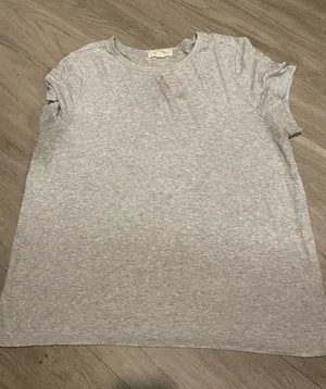 Treasure & Bond Light Gray Short Sleeve Crew Tee thumbnail 1