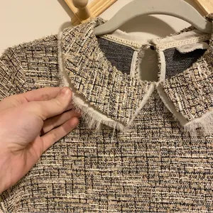 Anthropologie Postage Stamp Tweed Collared Blouse size XS thumbnail 4