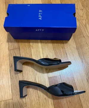 Apt. 9 size 9 black heels Tammy women’s open back mule heel shoes thumbnail 1