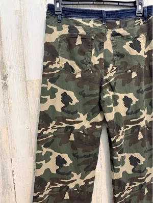 Risen Jeans Camo Wide Leg High Rise Stretch Pants Size 15/32 Y2K thumbnail 15