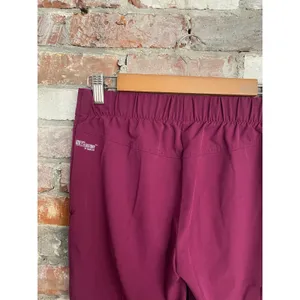 Grey's Anatomy by Barco Signature Scrub Pants Wine Burgundy XXS thumbnail 5